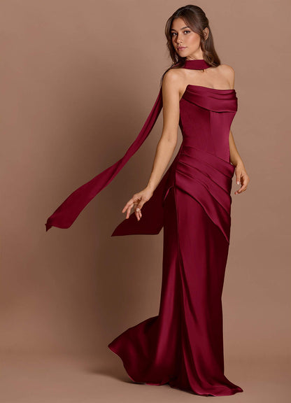 Pelagia Merlot Maxi Dress