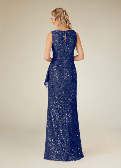 Stormy Sheath Sequins Lace Dress