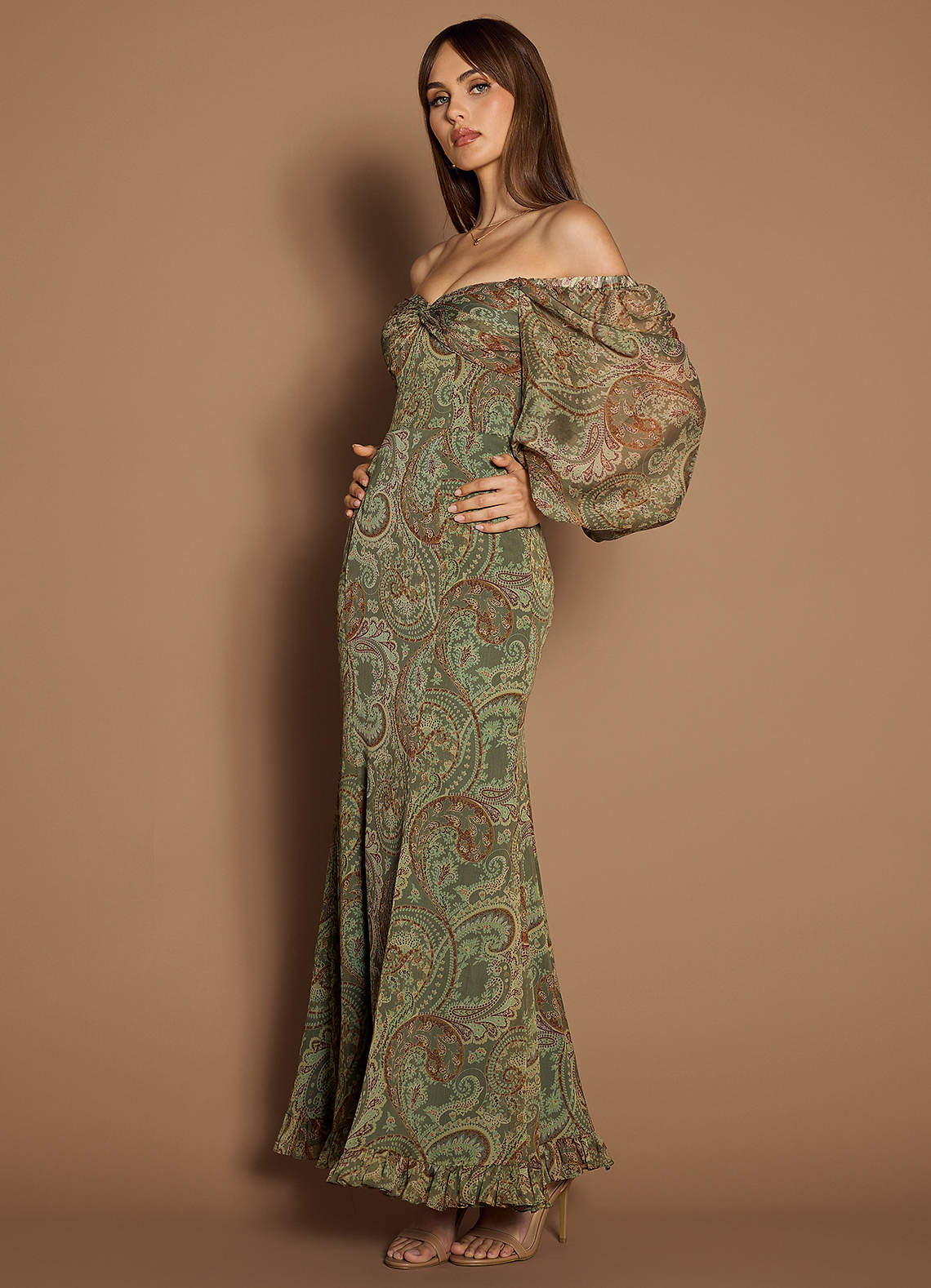 Rina Sage Paisley Maxi Dress  Dress