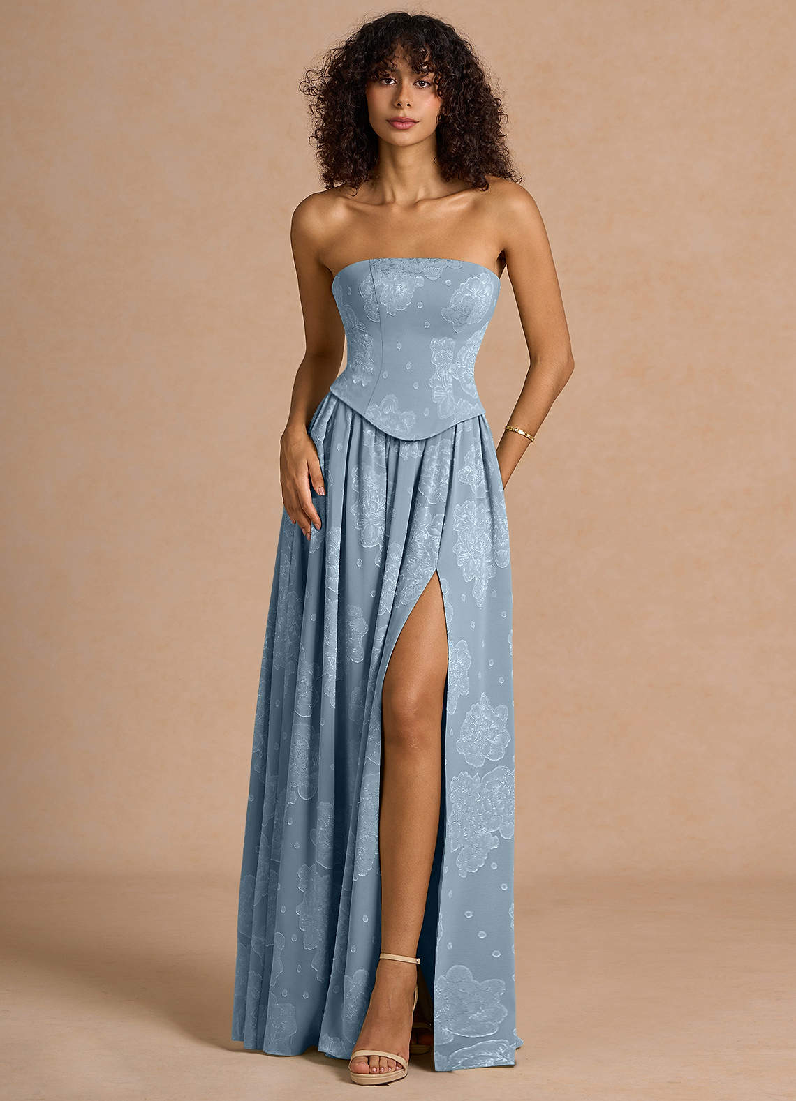 Isaura Powder Blue Maxi Dress  Dress