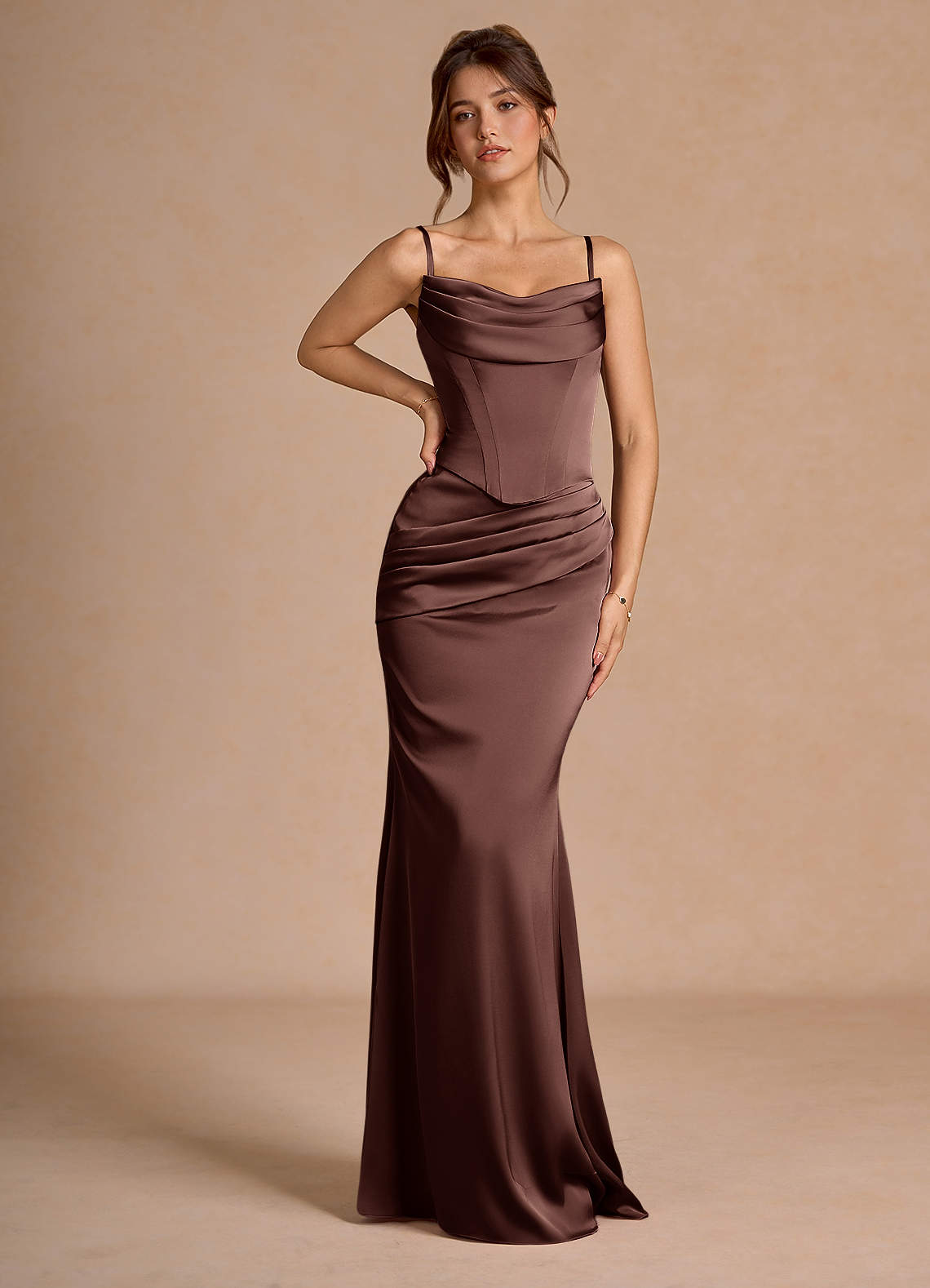 Sorrel Mocha Coco Corset Two-Piece Sets  Dress