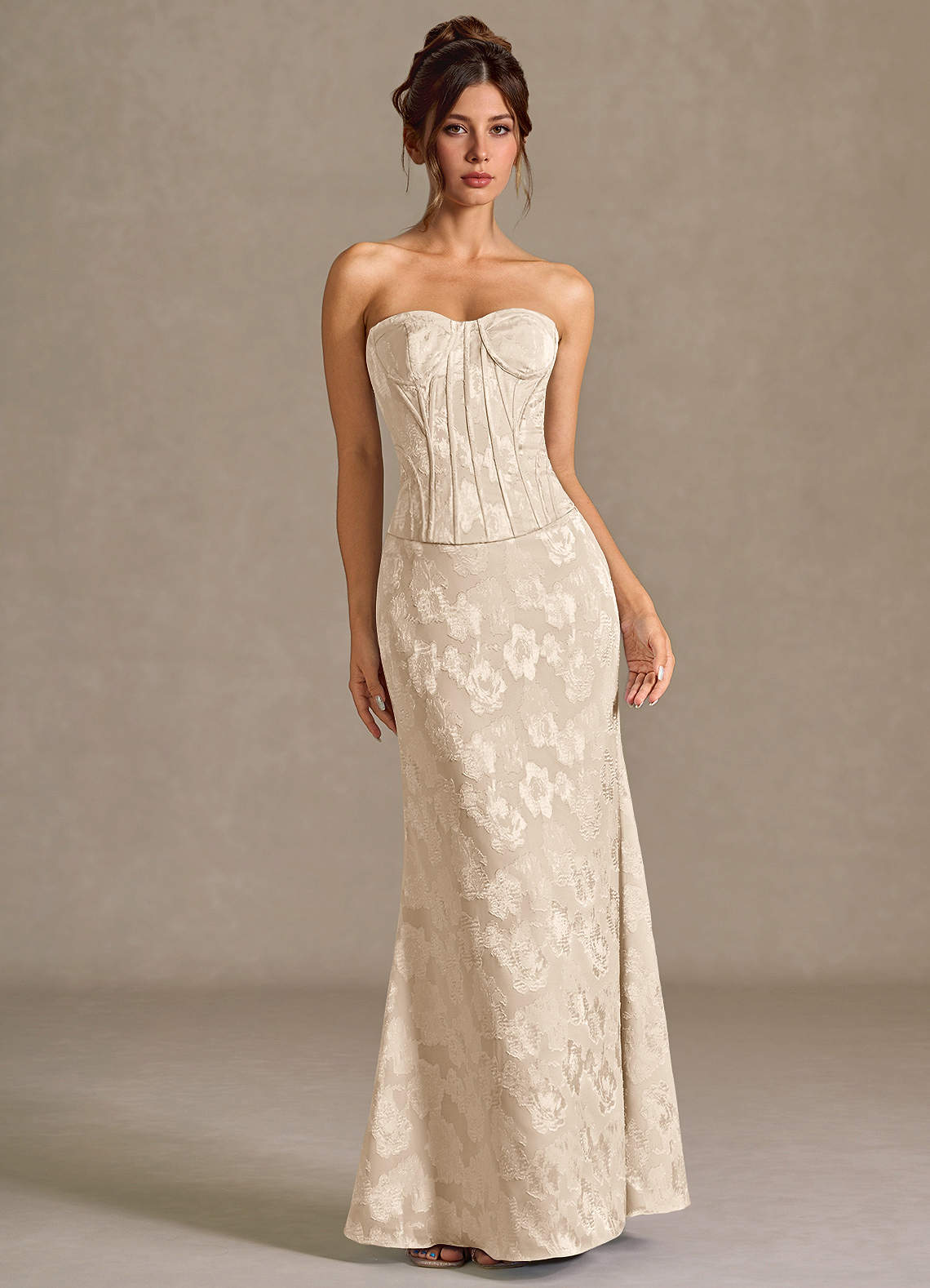 Alyssa Cream Corset Two-Piece Dress  Dress