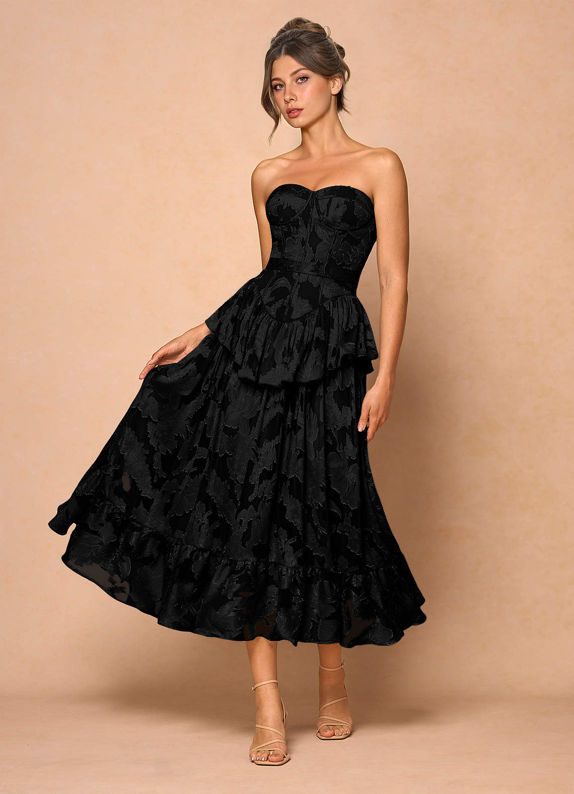 Emery Black Midi Dress  Dress