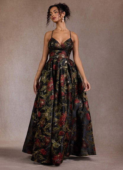 Yara Midnight Rose Maxi Dress