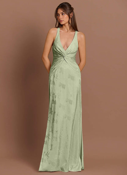 Ilaria Light Green Maxi Dress  Dress