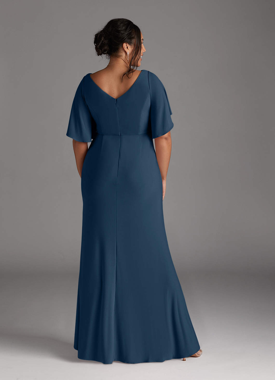 Neptune Mermaid Boatneck Pleated Luxe Knit Dress