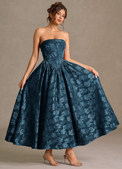 Mila Navy Midi Dress