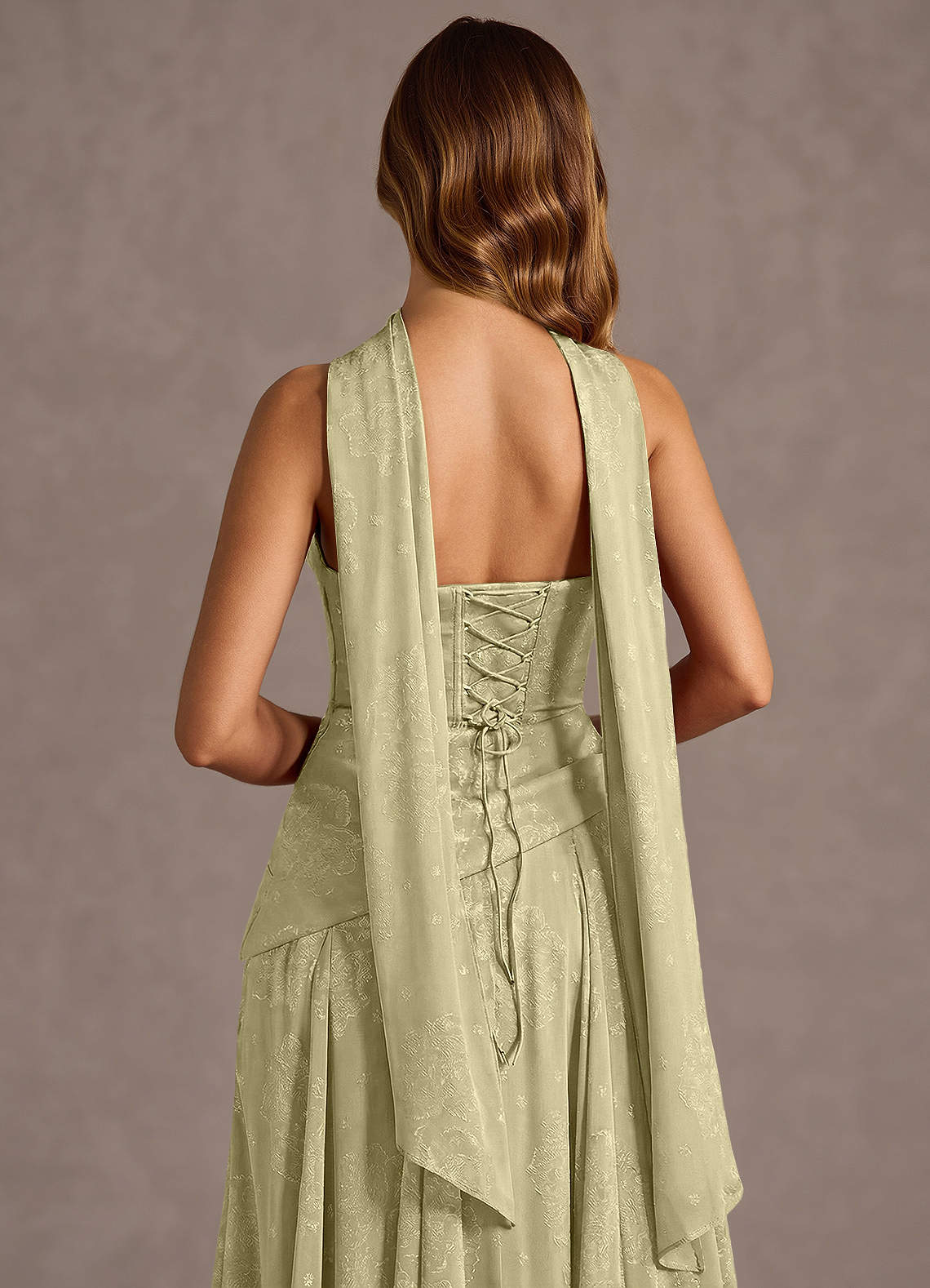 Gabriela Celadon Maxi Dress