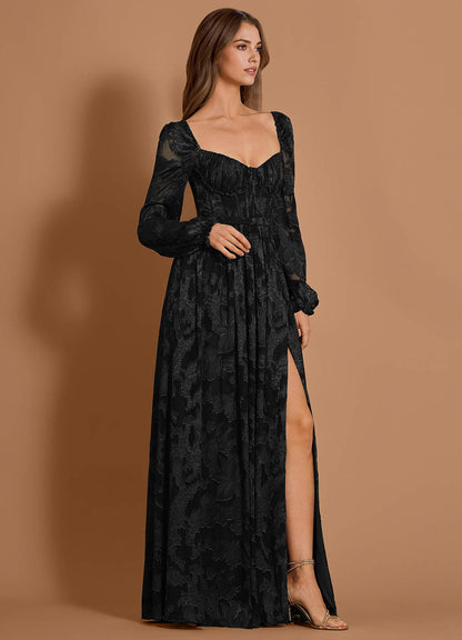 Aniyah Black Maxi Dress
