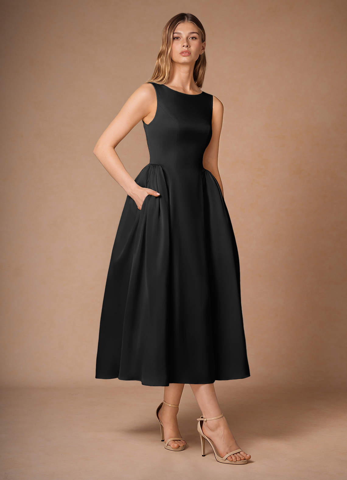 Casey Black Midi Dress