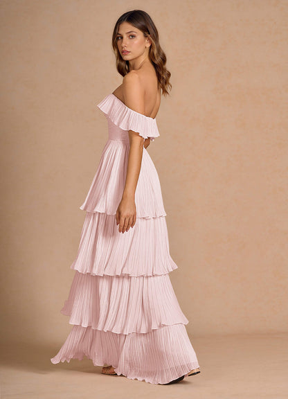 Ianthe Powder Pink Maxi Dress  Dress
