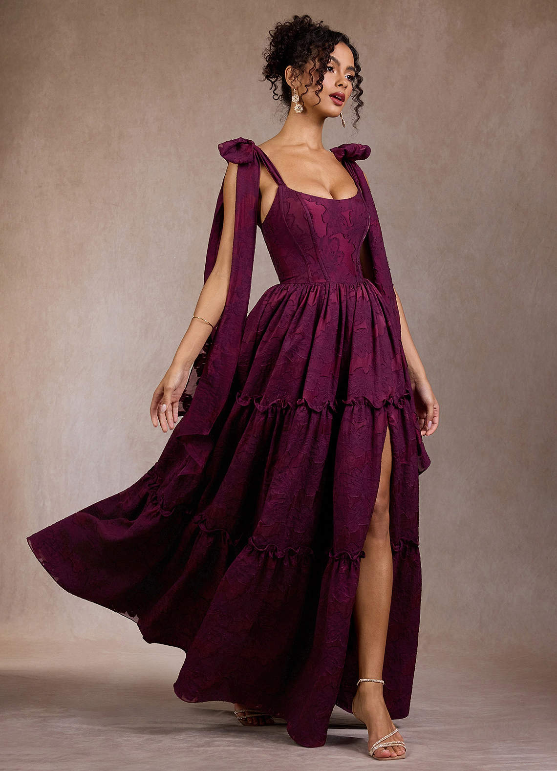 Vilma Plum Orchid Maxi Dress  Dress