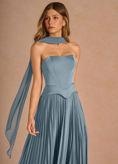 Rylan Powder Blue Maxi Dress