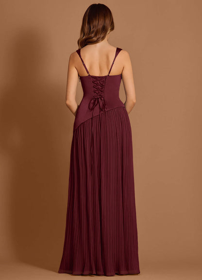 Stephanie Wine Maxi Dress  Dress