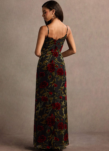 Bellen Black Multi Maxi Dress  Dress