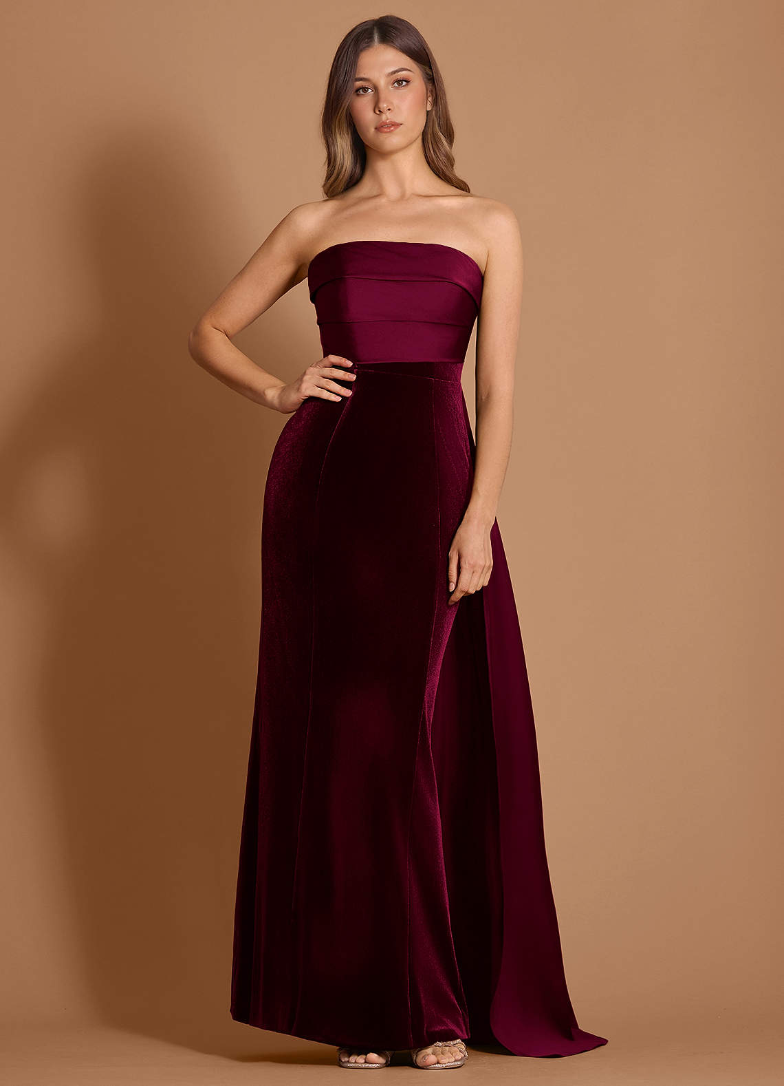 Catherine Wine Maxi Dress  Dress