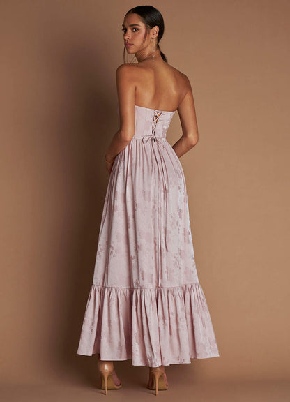 Floria Soft Pink Maxi Dress