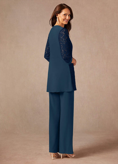 Dark Navy Neptune Jumpsuit/Pantsuit Lace Dress