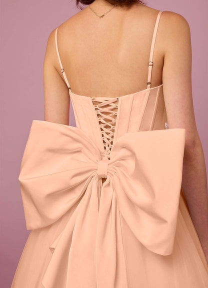 English Rose A-Line Pleated Tulle Dress English Rose