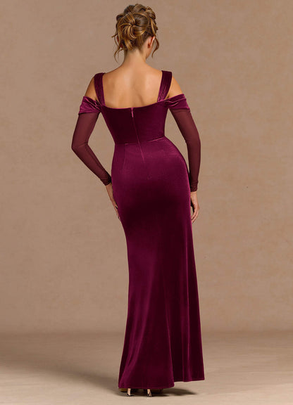 Taliyah Wine Maxi Dress