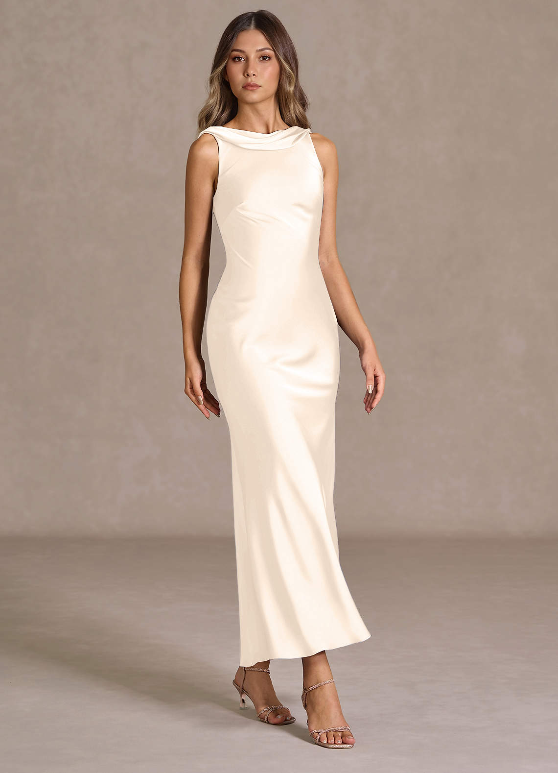 Cyanee Cream Maxi Dress  Dress