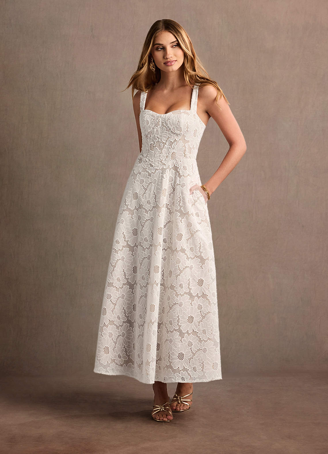 Charlotte White Lace Maxi Dress  Dress