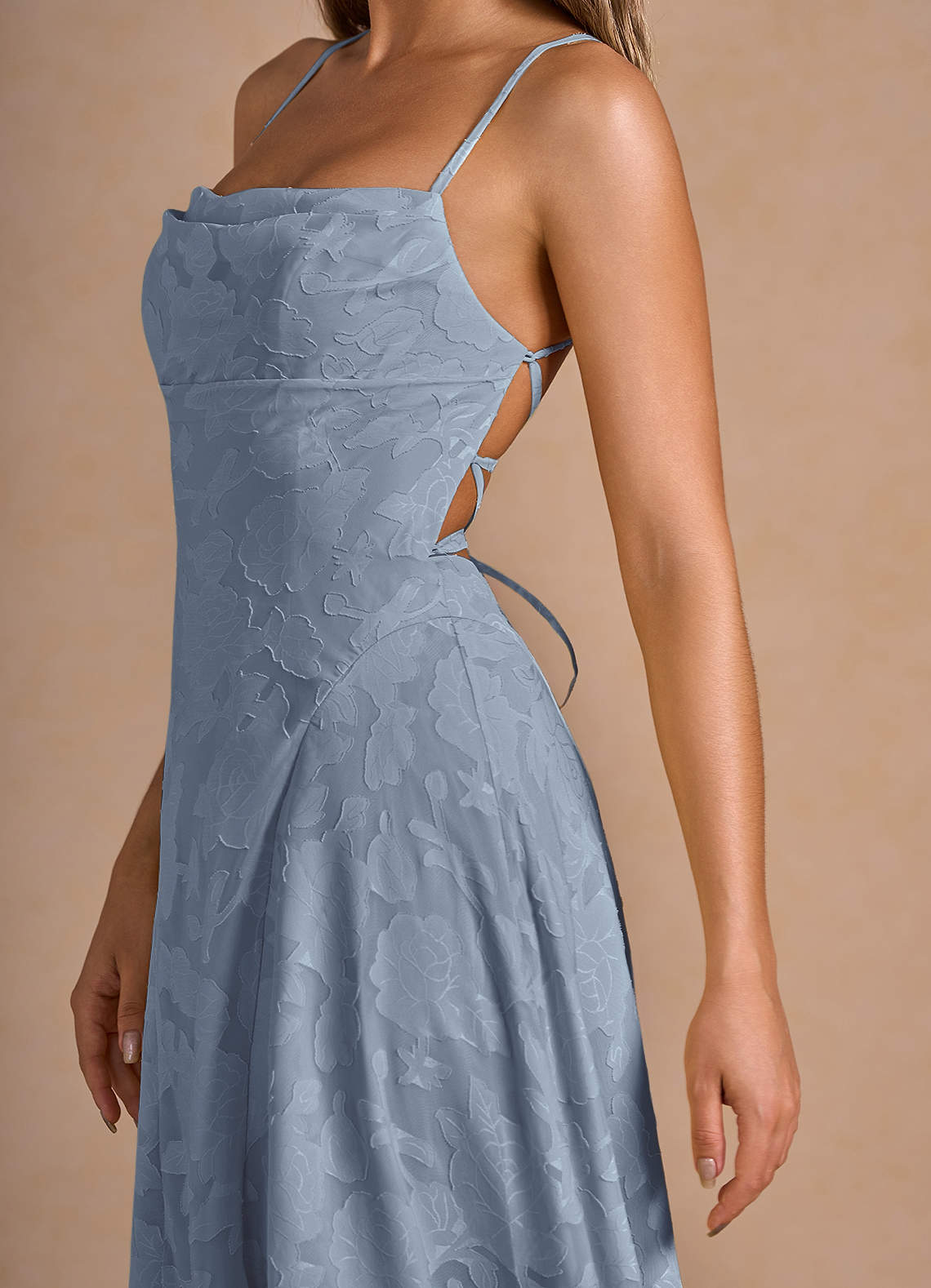 Marlo Powder Blue Corset Prom Dress
