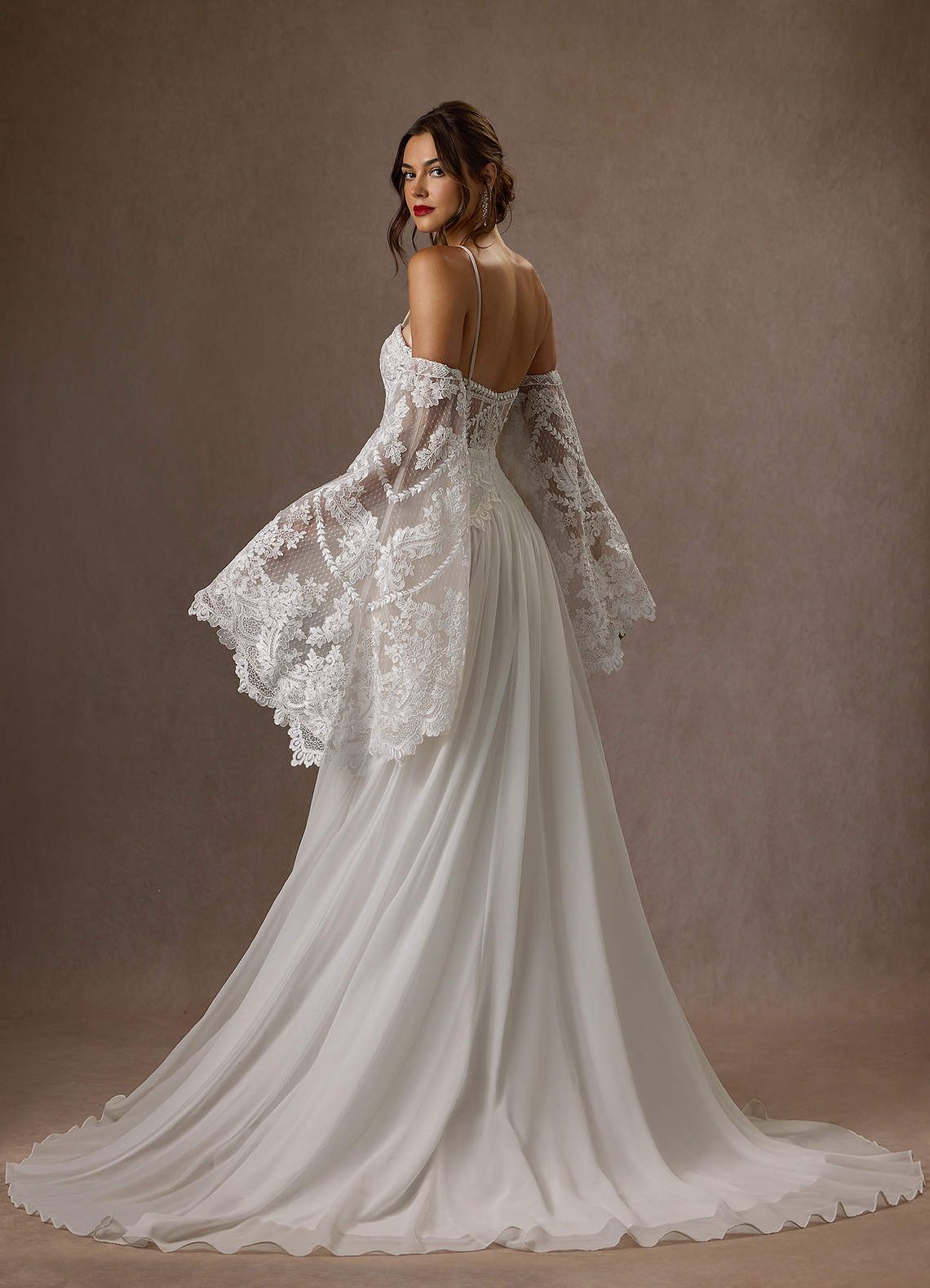 Diamond White A-Line Off the Shoulder Lace Dress