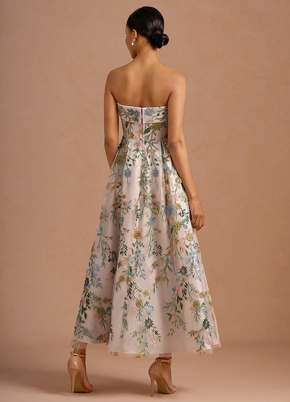 Evangeline Blush Pink Multi Maxi Dress