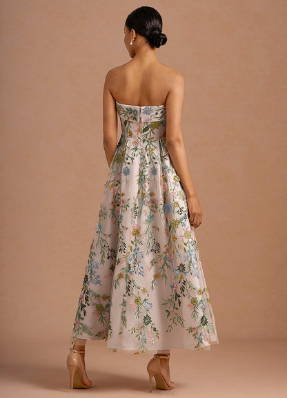 Evangeline Blush Pink Multi Maxi Dress