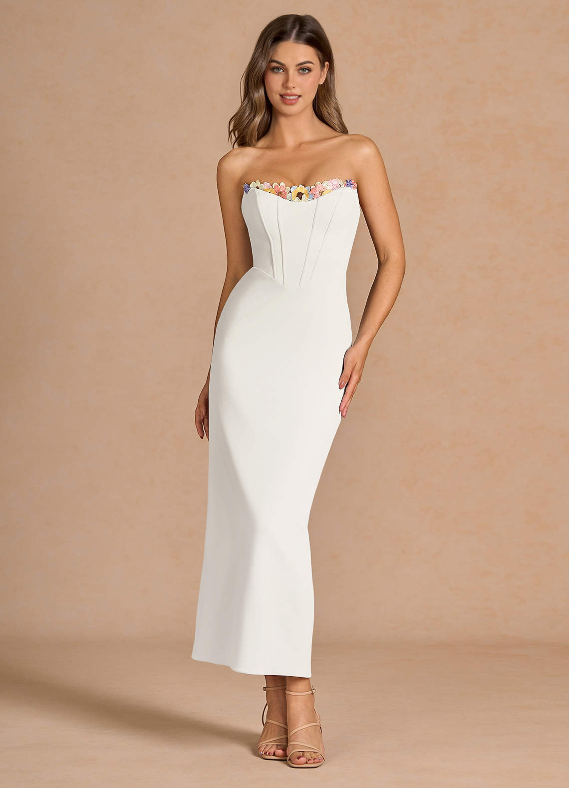 Liliah White Maxi Dress  Dress