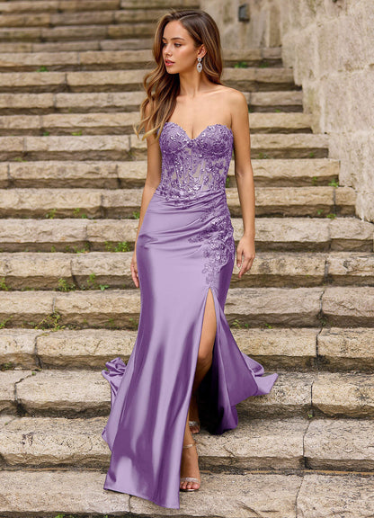 Emblace Lavender Mermaid Prom Dress