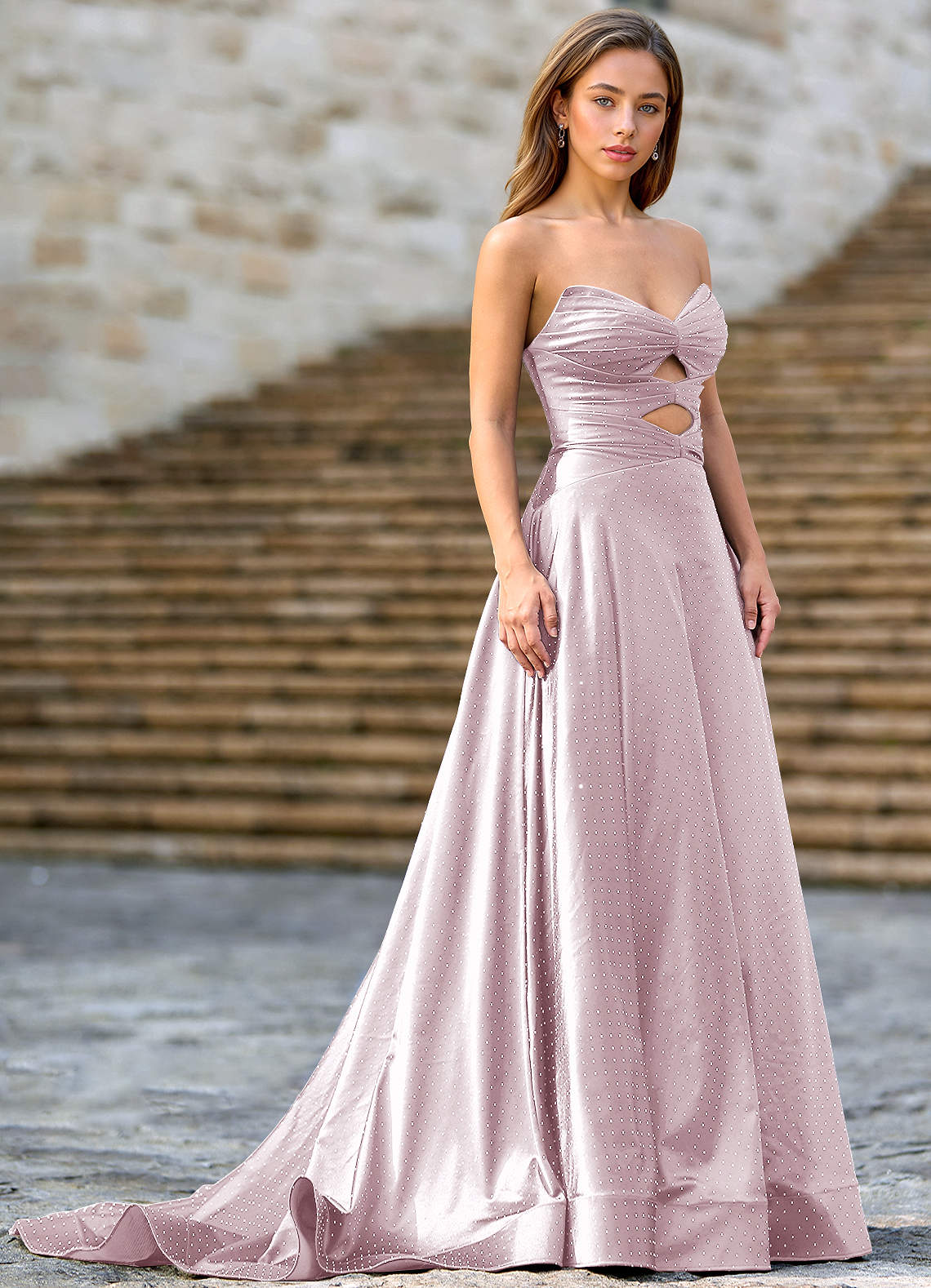 Ione Rose A-Line Prom Dress