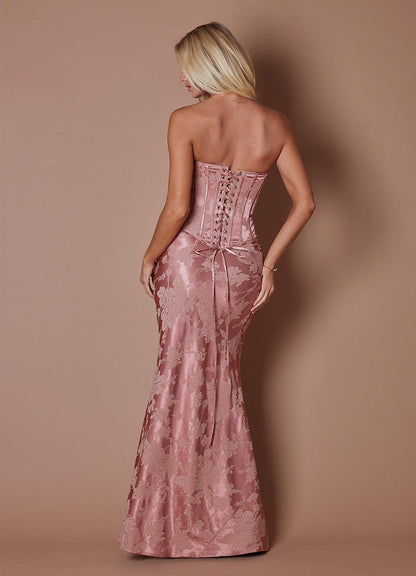 Alicia Rosewood Pink Two Piece Dress