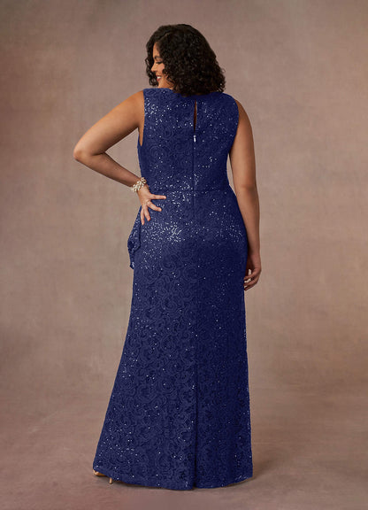 Stormy Sheath Sequins Lace Dress