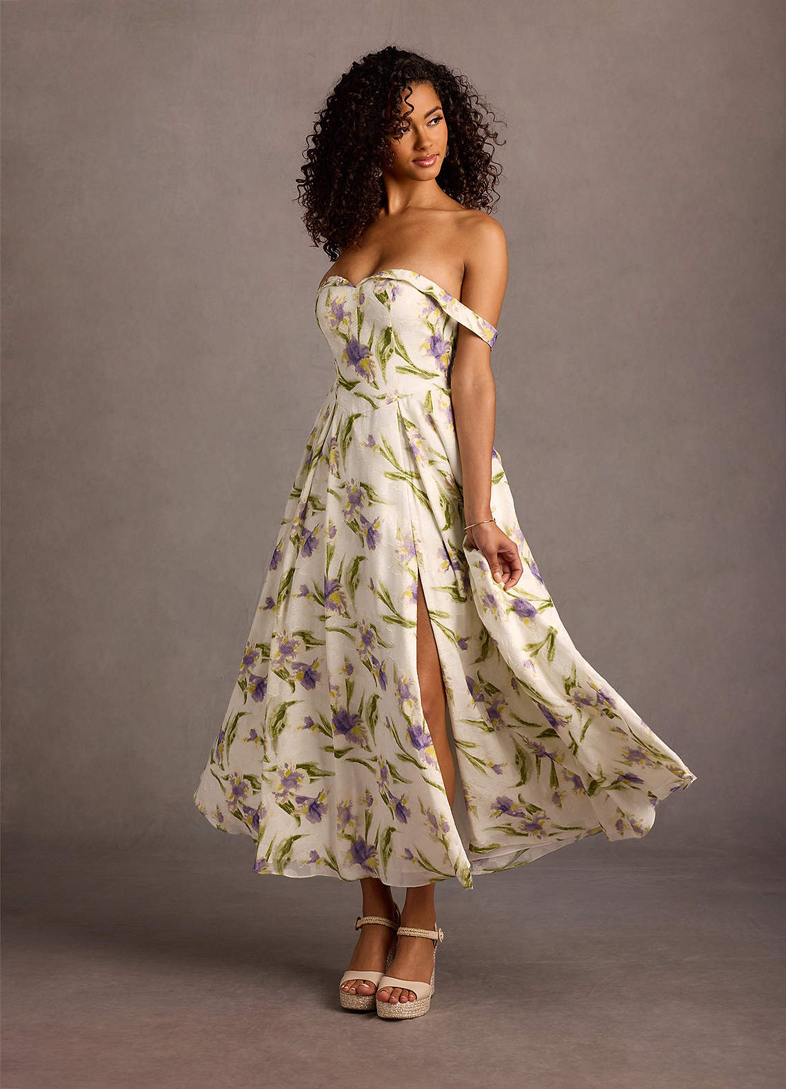 Alexie Tulip Multi Print Maxi Dress