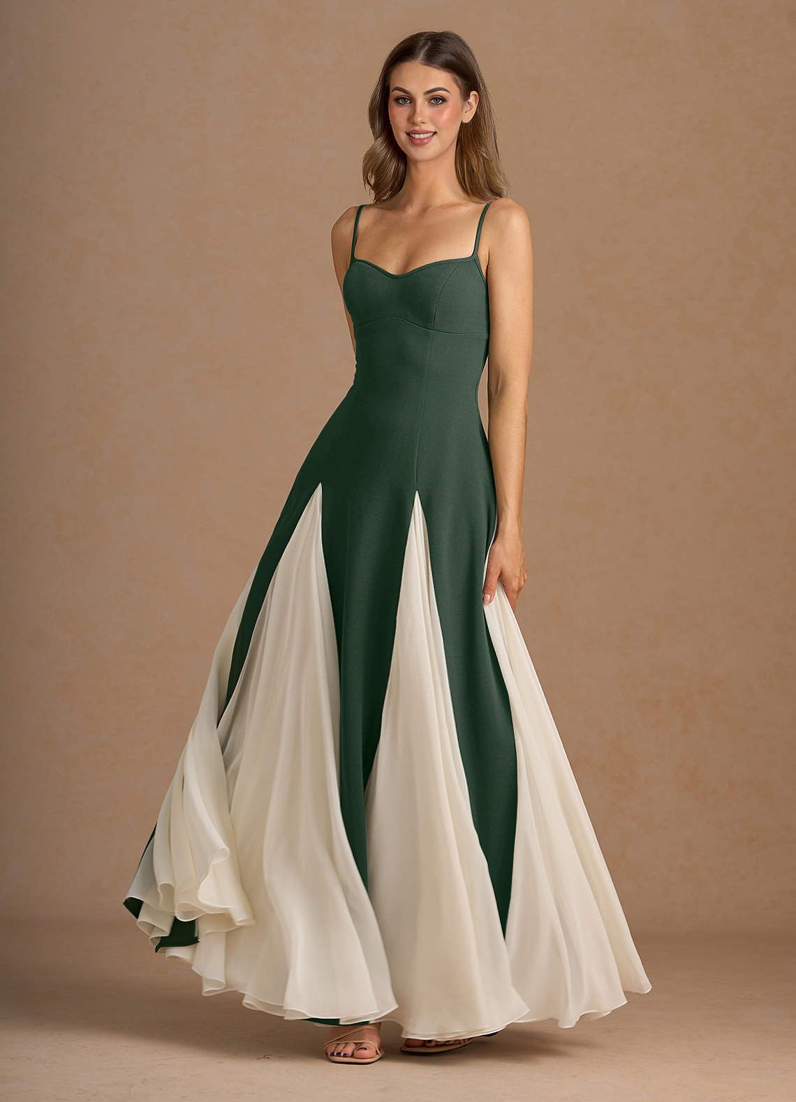 Liorne Eucalyptus A Line Prom Dress