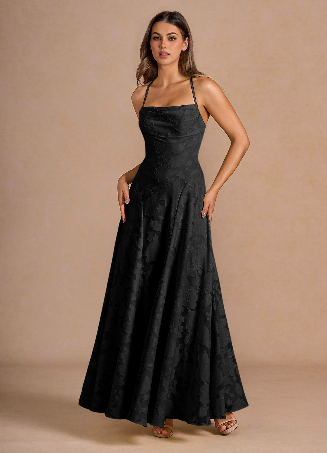 Irelia Black Maxi Dress