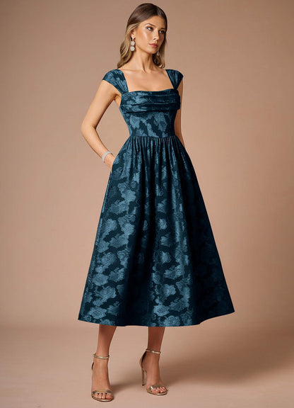 Dana Navy Midi Dress  Dress