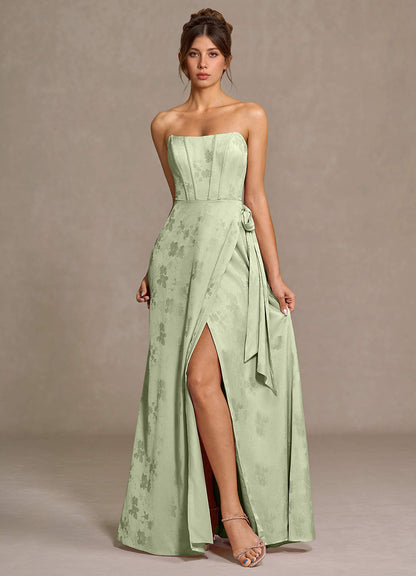Nebula Light Green Maxi Dress  Dress
