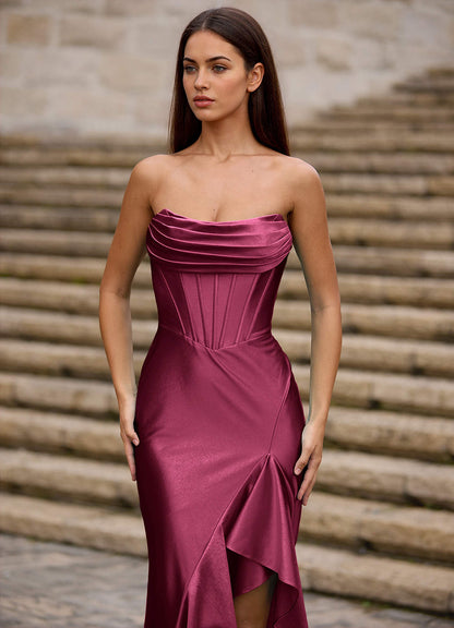 Siren Ankara Red Mermaid Prom Dress