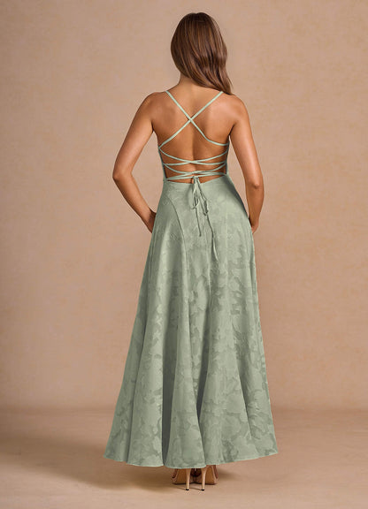 Marlo Pistachio Corset Prom Dress