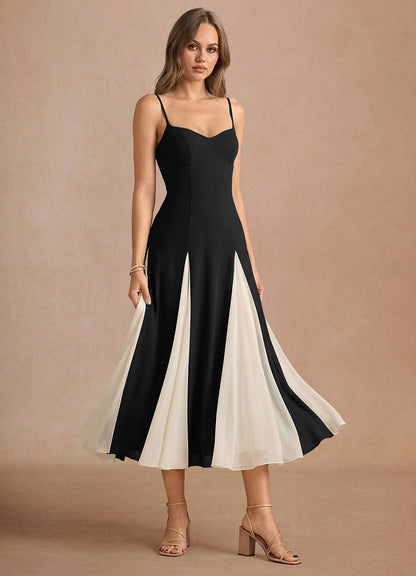 Jessenia Black Midi Dress