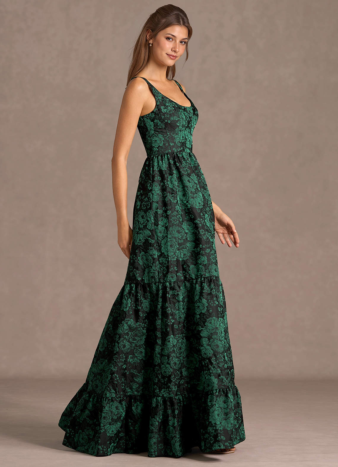 Fayra Black Emerald Maxi Dress