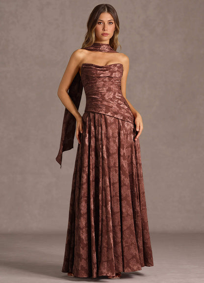 Gabriela Mocha Coco Maxi Dress  Dress
