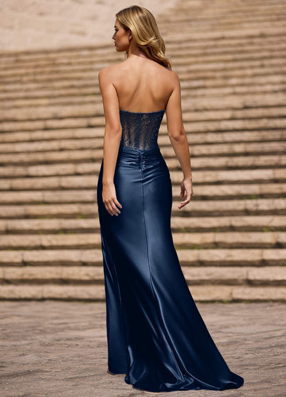 Glint Neptune Asymmetrical Rhinestone Prom Dress  Dress