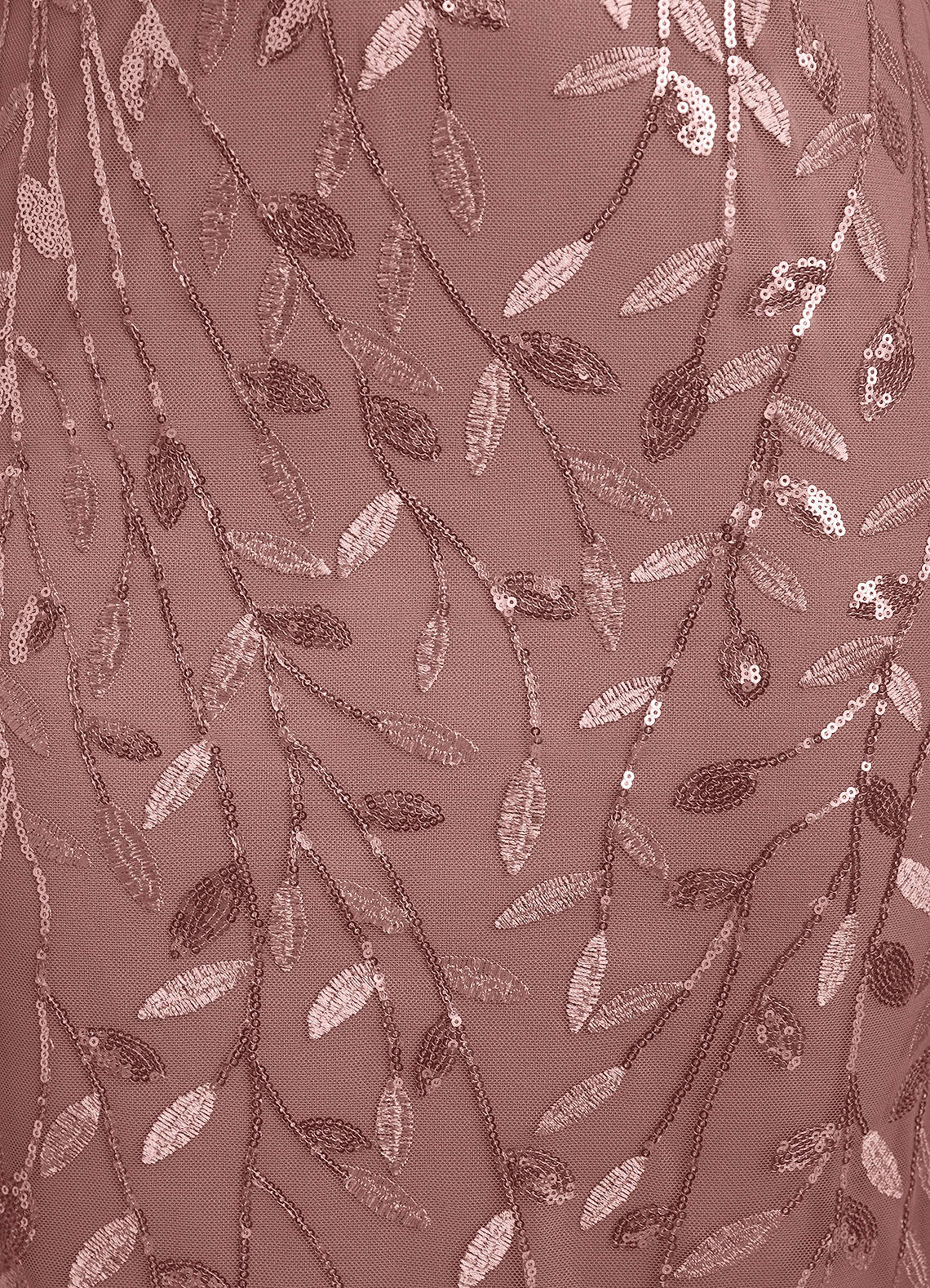 Dusty Rose Sheath Lace Tulle Dress