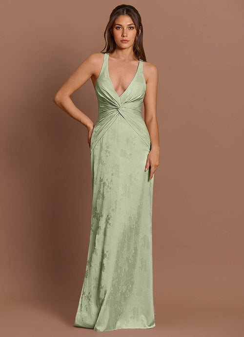 Ilaria Light Green Maxi Dress  Dress