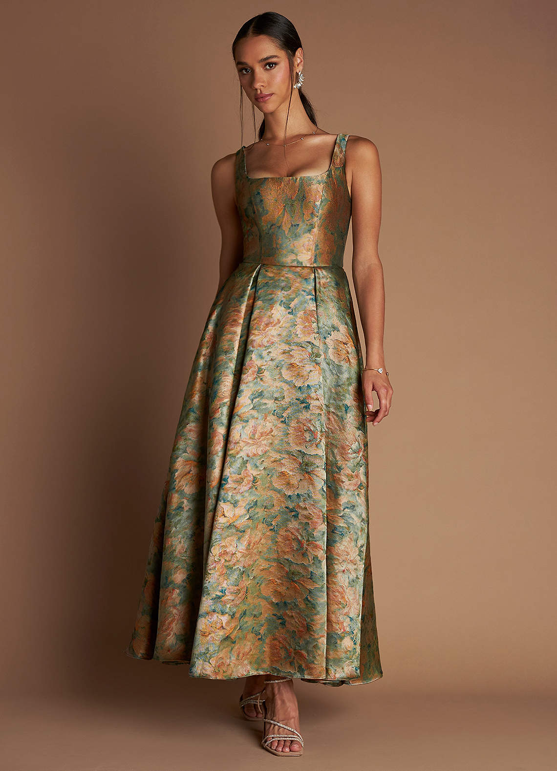 Ainslee Vintage Teal Maxi Dress  Dress