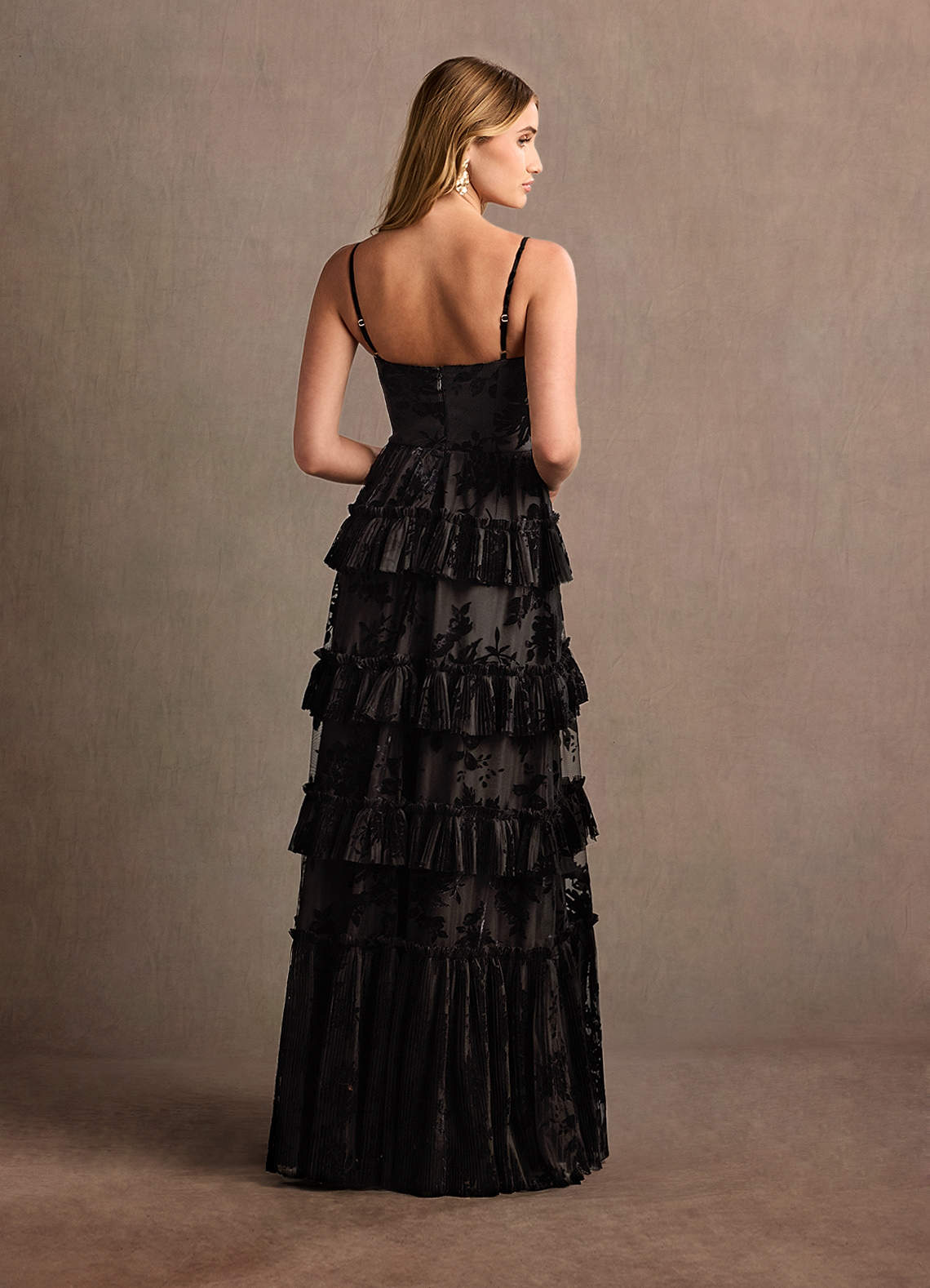 Cammy Black Ruffle Maxi Dress  Dress